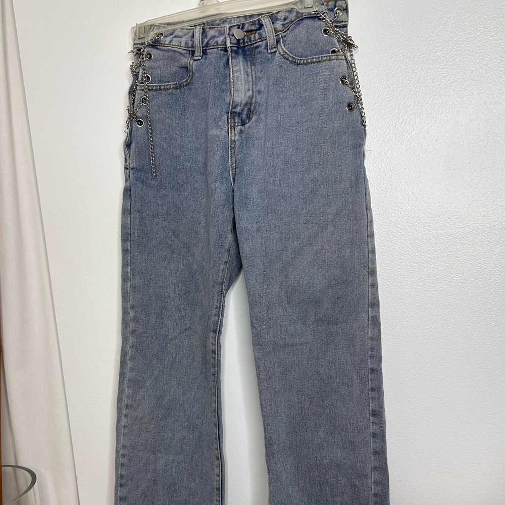 Chain detail jeans